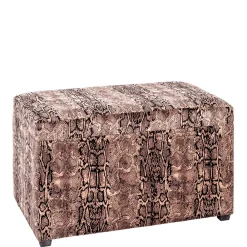 Wohnen Sitztruhen*Sitztruhe aus Samt in Schlangenhaut Optik - Fadrina