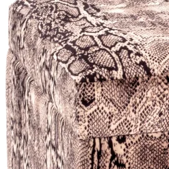 Wohnen Sitztruhen*Sitztruhe aus Samt in Schlangenhaut Optik - Fadrina