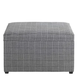 Wohnen Sitztruhe mit Hahnentritt Muster - Jantonia