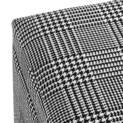 Wohnen Sitztruhe mit Hahnentritt Muster - Jantonia