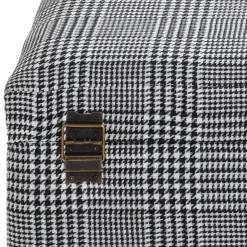 Wohnen Sitztruhe mit Hahnentritt Muster - Jantonia