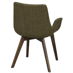 Wohnen Skandinavische Möbel|Küchenstühle*Skandi Armlehnenstühle in Dunkelgrün - Car (2er Set)