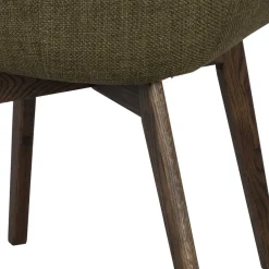 Wohnen Skandinavische Möbel|Küchenstühle*Skandi Armlehnenstühle in Dunkelgrün - Car (2er Set)