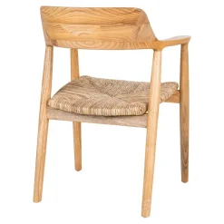 Wohnen Rattanmöbel*Skandi Armlehnenstuhl aus Sungkai Holz - Tilli (2er Set)