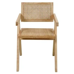 Wohnen Skandinavische Möbel|Küchenstühle*Skandi Armlehnenstuhl in Natur - Forcia