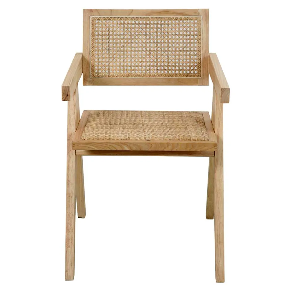 Wohnen Skandinavische Möbel|Küchenstühle*Skandi Armlehnenstuhl in Natur - Forcia