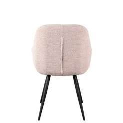 Wohnen Skandi Armlehnenstuhl in Beigegrau Boucle - Olina (2er Set)