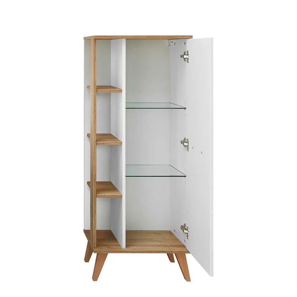 Wohnen Skandi Bad-Midischrank in Weiß - Timur