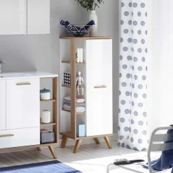 Wohnen Skandi Bad-Midischrank in Weiß - Timur