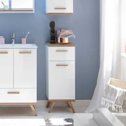 Wohnen Skandi Bad-Unterschrank zweifarbig - Timur