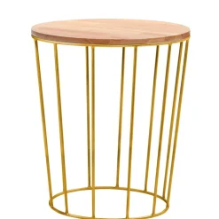 Wohnen Braune Möbel|Küchentische*Skandi Beistelltisch mit runder Tischplatte - Petropa