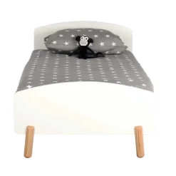 Kinder Wohnen Skandi Bett mit 90x200 cm Liegefläche - Vathurias