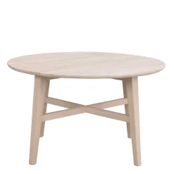 Wohnen Skandi Couchtisch in Eiche White Wash - Pessoa