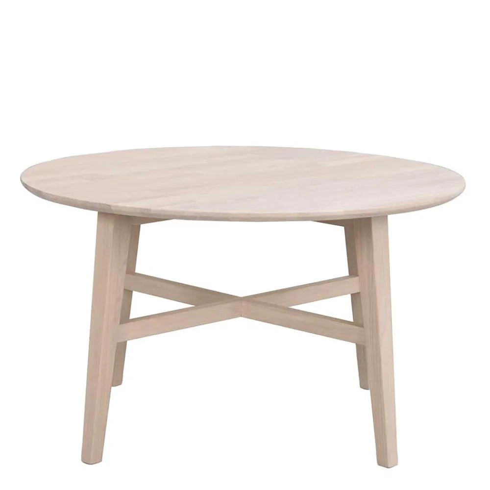 Wohnen Skandi Couchtisch in Eiche White Wash - Pessoa