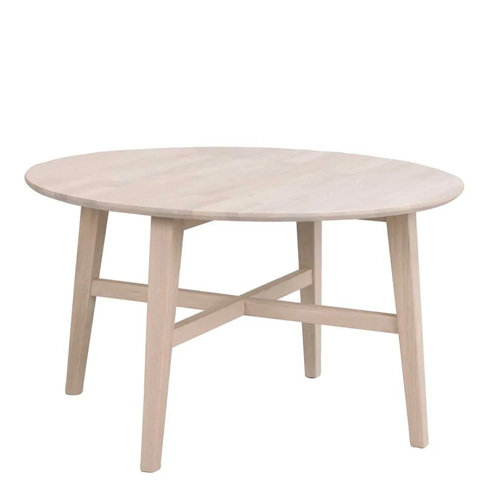 Wohnen Skandi Couchtisch in Eiche White Wash - Pessoa