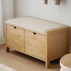 Wohnen Skandi Dielenbank mit zwei Schubladen - Pastranac