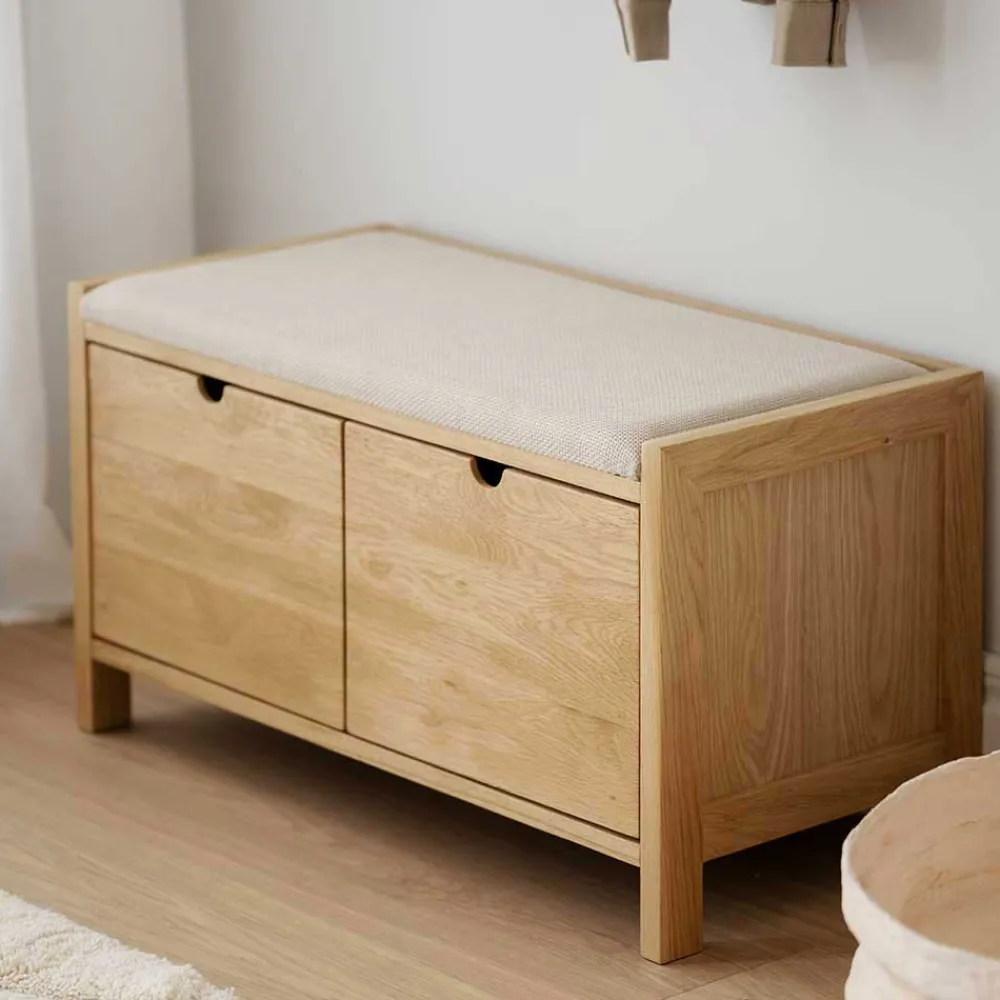 Wohnen Skandi Dielenbank mit zwei Schubladen - Pastranac