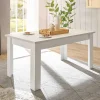 Wohnen Weiße Möbel|Tische*Skandi Esszimmertisch in weißer Holzoptik Pinie - Liancos