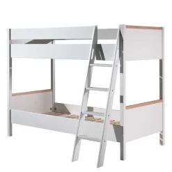 Wohnen Kinderbetten*Skandi Etagenbett mit Schrägleiter - Lencon