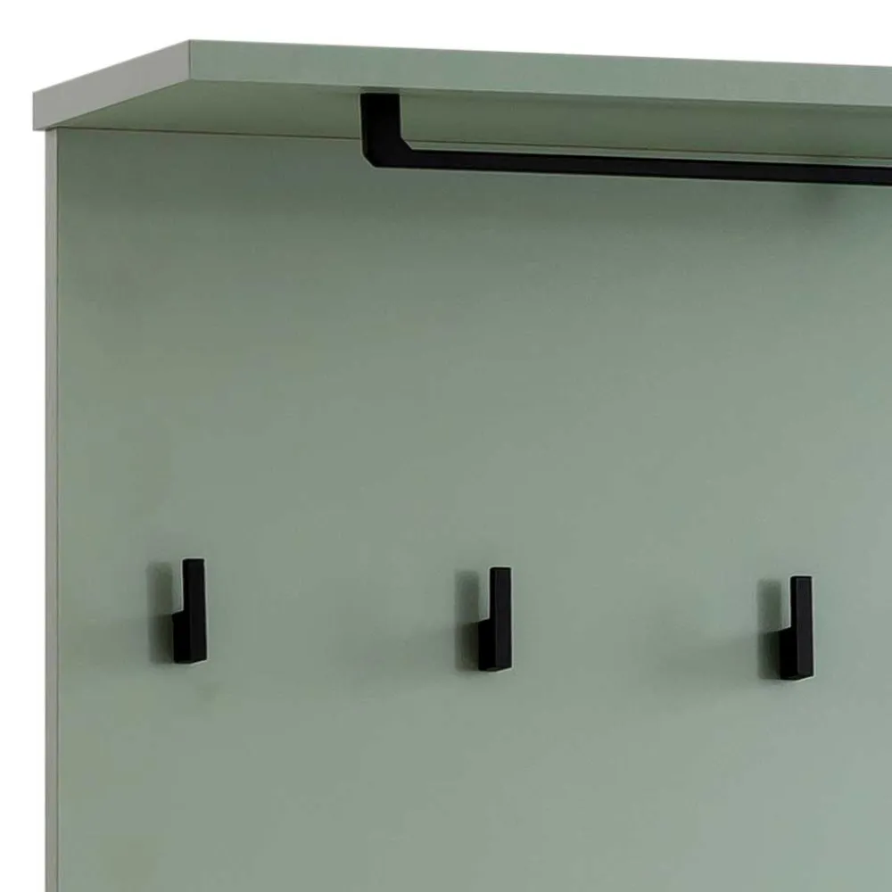 Wohnen Skandi Garderobenpaneel in Graugrün - Velmarun