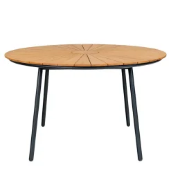 Wohnen Skandi Garten-Essgruppe aus Teak - Farmer (fünfteilig)