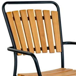 Wohnen Skandi Garten-Essgruppe aus Teak - Farmer (fünfteilig)