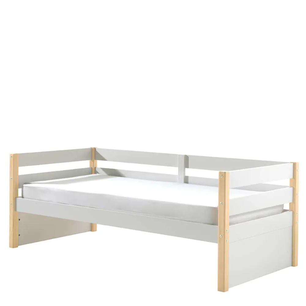 Wohnen Skandinavische Möbel|Weiße Möbel*Skandi Kojenbett in Weiß & Kiefer - Ayfina