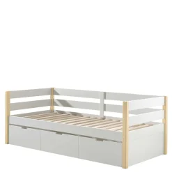 Wohnen Skandinavische Möbel|Weiße Möbel*Skandi Kojenbett in Weiß & Kiefer - Ayfina