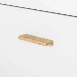 Wohnen Skandi Kommode in Weiß mit Eiche - Gazona