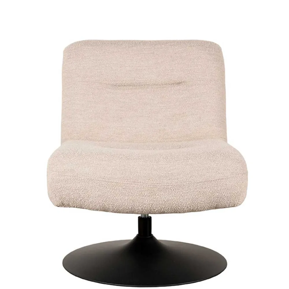 Wohnen Skandi Loungesessel mit Tellerfuß Drehgestell - Haenja