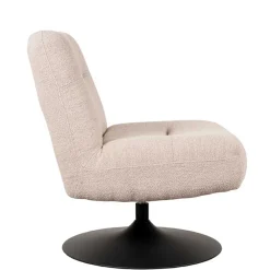 Wohnen Skandi Loungesessel mit Tellerfuß Drehgestell - Haenja