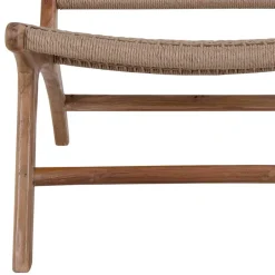 Wohnen Skandi Loungestuhl aus Kordel Geflecht - Yannick