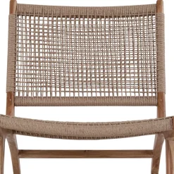 Wohnen Skandi Loungestuhl aus Kordel Geflecht - Yannick