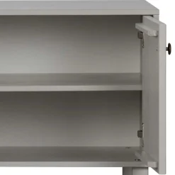 Wohnen Skandi Lowboard 4-türig in Grau - Huvina