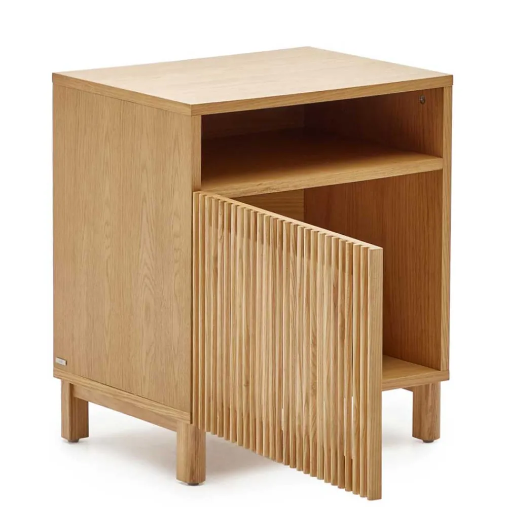 Wohnen Nachttische*Skandi Nachtschrank in Eiche - Azuro