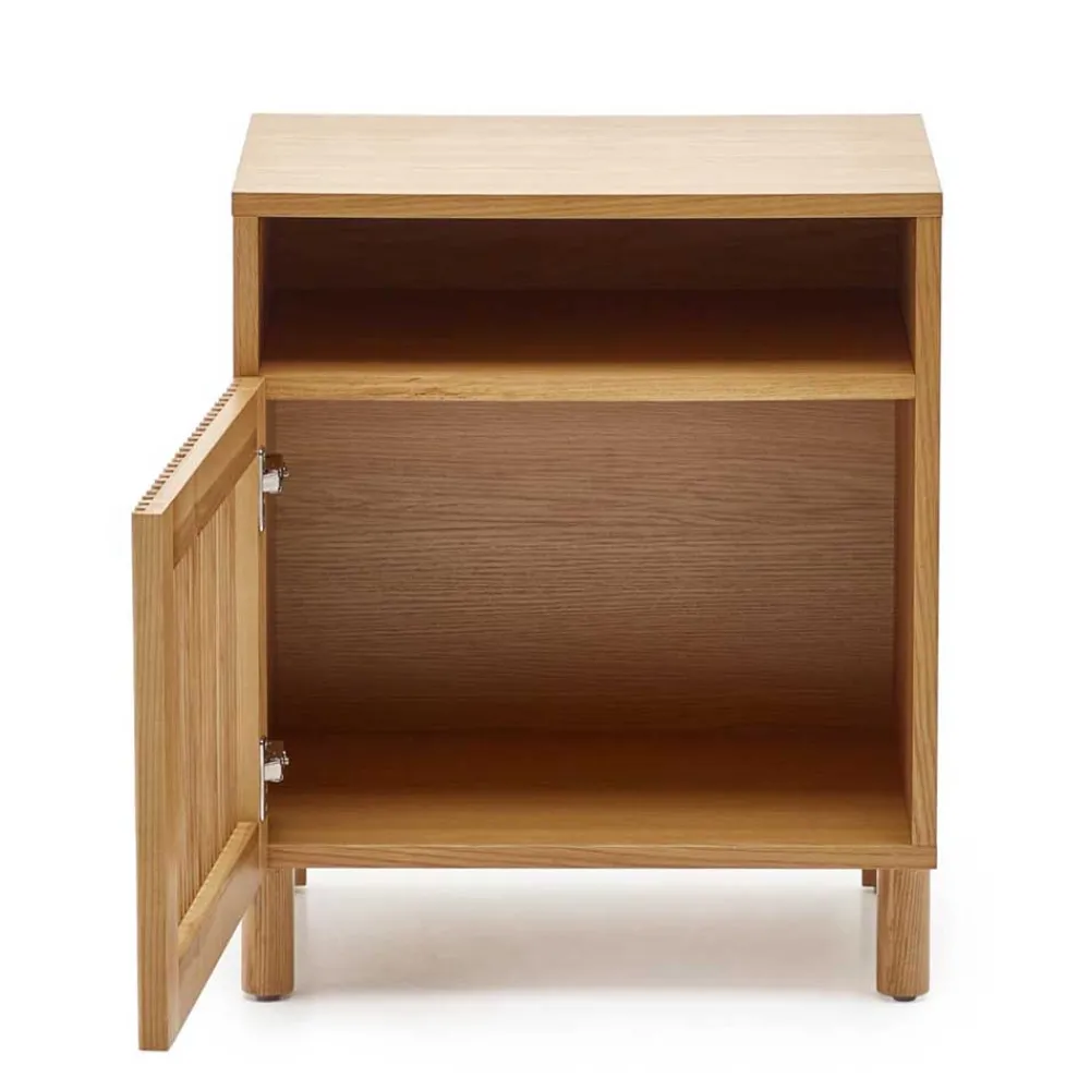 Wohnen Nachttische*Skandi Nachtschrank in Eiche - Azuro