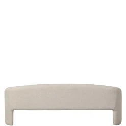Wohnen Skandi Polsterbank in Beige Strukturstoff - Greta