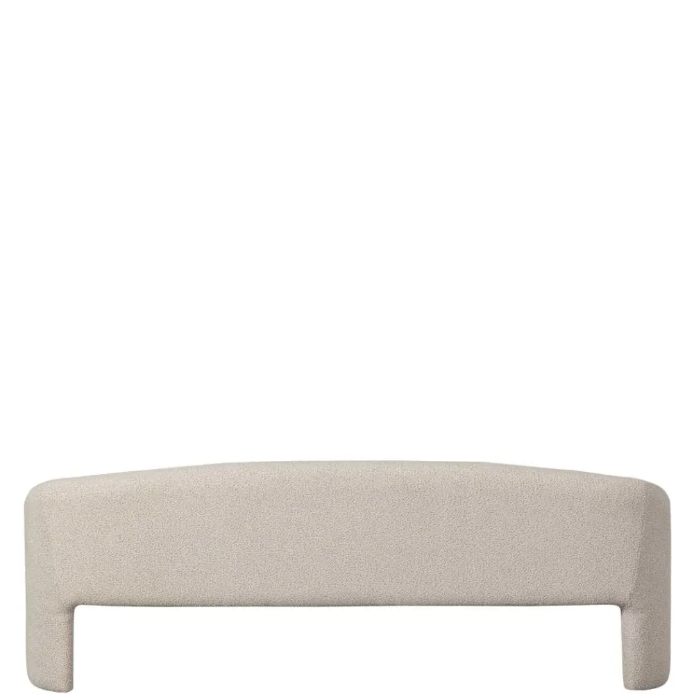 Wohnen Skandi Polsterbank in Beige Strukturstoff - Greta