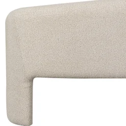 Wohnen Skandi Polsterbank in Beige Strukturstoff - Greta