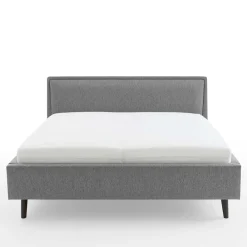 Wohnen Skandinavische Möbel|Jugendbetten*Skandi Polsterbett in Grau Stoff - Optica