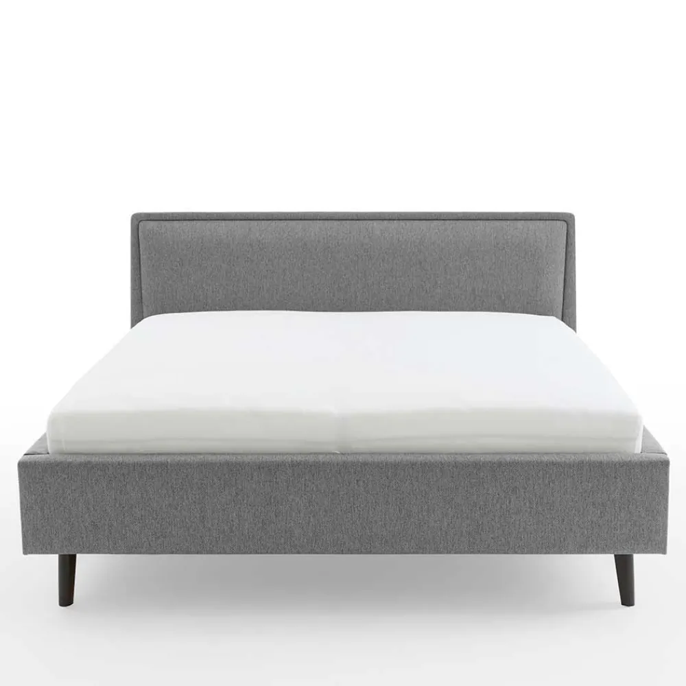 Wohnen Skandinavische Möbel|Jugendbetten*Skandi Polsterbett in Grau Stoff - Optica