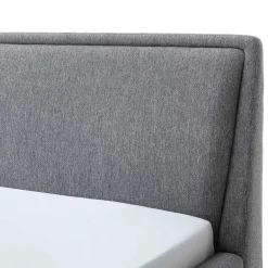 Wohnen Skandinavische Möbel|Jugendbetten*Skandi Polsterbett in Grau Stoff - Optica