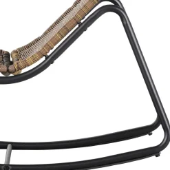 Wohnen Rattanmöbel*Skandi Schaukelstuhl ohne Armlehnen - Lucia