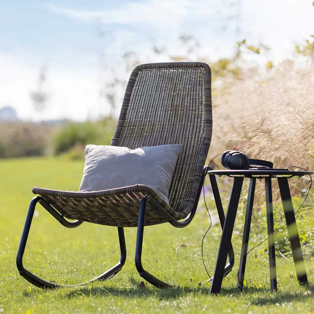 Wohnen Rattanmöbel*Skandi Schaukelstuhl ohne Armlehnen - Lucia