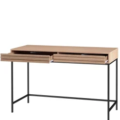 Wohnen Tische|Skandinavische Möbel*Skandi Schreibtisch in Eiche Optik - Lunira