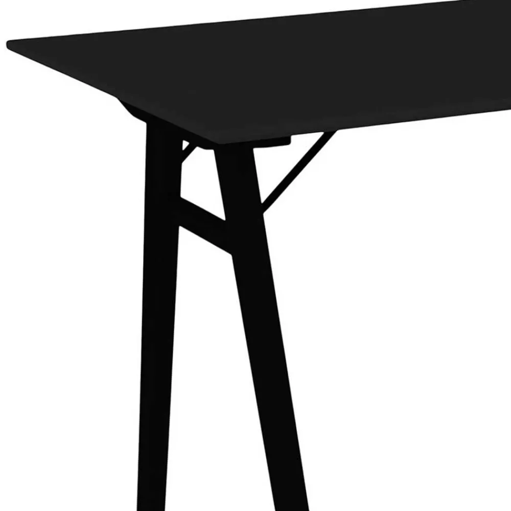 Wohnen Schwarze Möbel|Skandinavische Möbel*Skandi Schreibtisch in Schwarz - Vallino