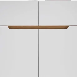 Wohnen Skandi Schuhschrank in Weiß & Eiche - Blacingo