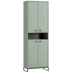 Wohnen Skandi Schuhschrnak in Graugrün - Velmarun