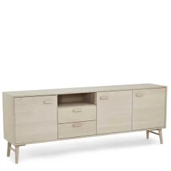 Wohnen Tv & Hifi-Möbel|Tv & Hifi-Möbel*Skandi Sideboard in Eiche Weiß - Lametla