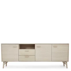 Wohnen Tv & Hifi-Möbel|Tv & Hifi-Möbel*Skandi Sideboard in Eiche Weiß - Lametla